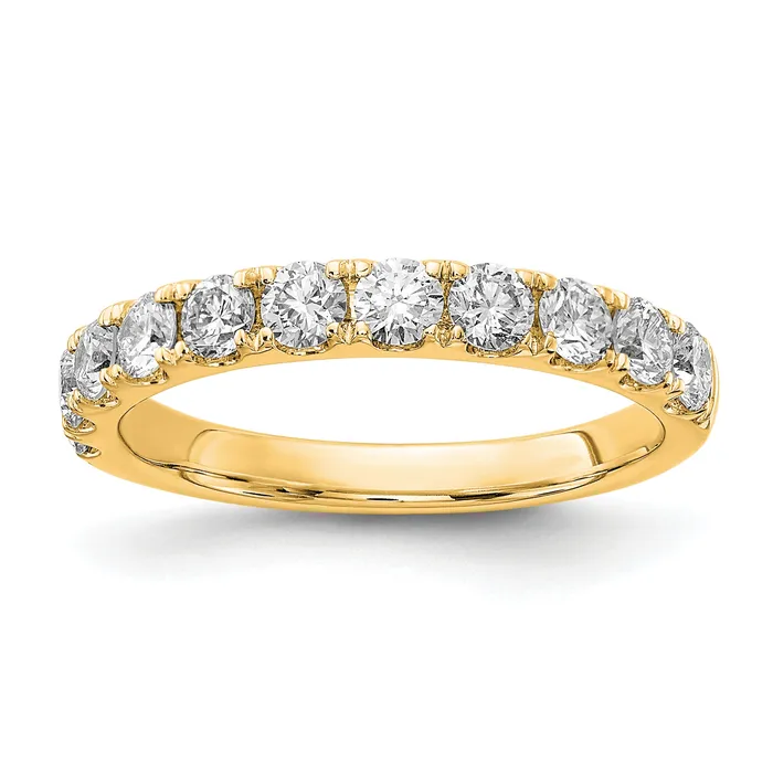Rings 14k Yellow Gold 1 Ct Lab Grown Diamond VSSI G Wedding Band Ring Goldia Rings 14k Yellow Gold 1 Ct Lab Grown Diamond VSSI G Wedding Band Ring Goldia