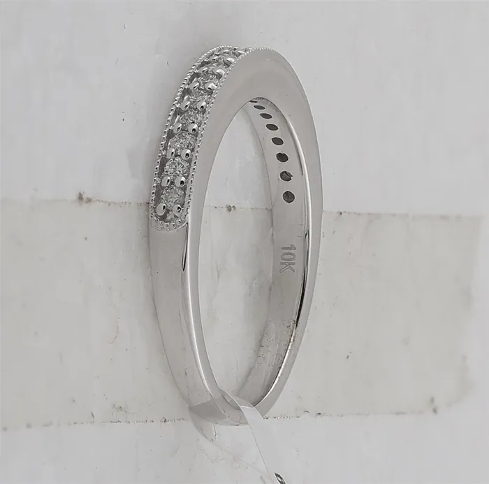 Rings gndatlanta 14k White Gold Round Diamond Single Row Wedding Band 14 Cttw