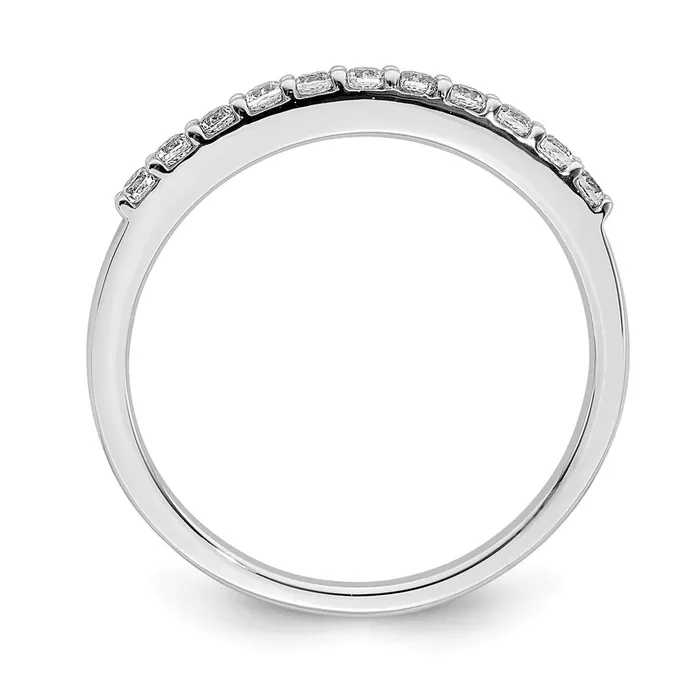 Rings Goldia 024ct CZ Solid Real 14K White Gold Wedding Band Ring