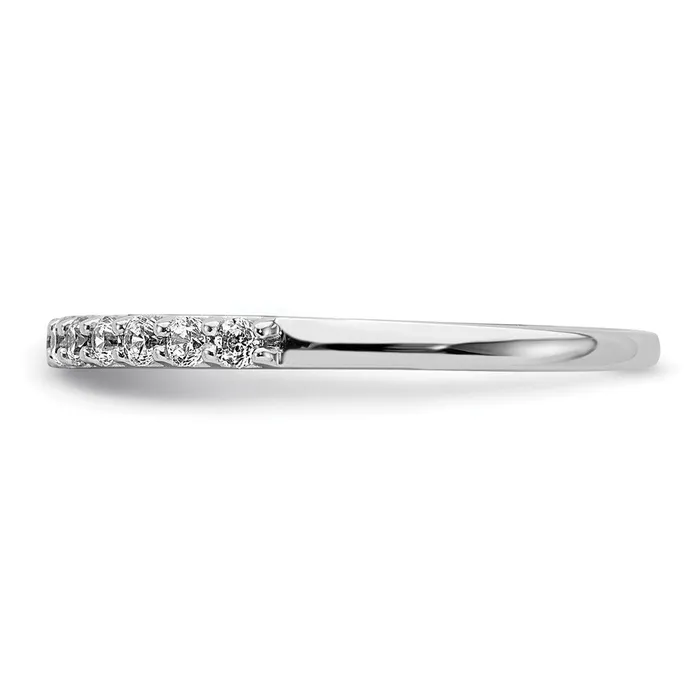 Rings Goldia 024ct CZ Solid Real 14K White Gold Wedding Band Ring