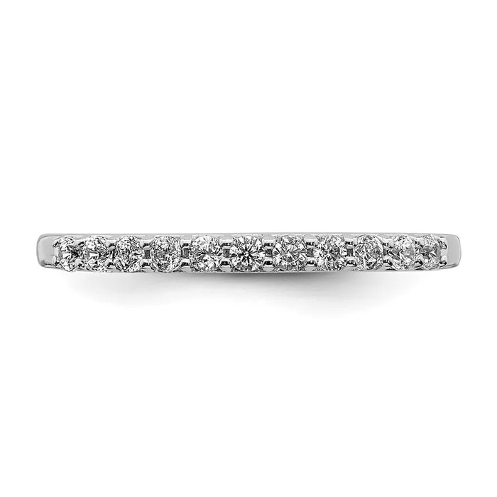 Rings Goldia 024ct CZ Solid Real 14K White Gold Wedding Band Ring