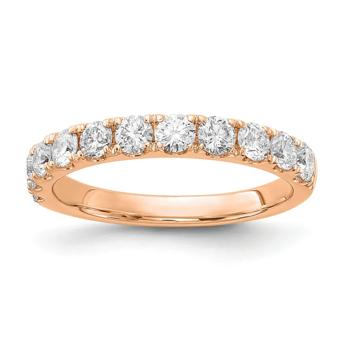Rings Goldia 14k Rose Gold 1 Ct Lab Grown Diamond VSSI G Wedding Band Ring