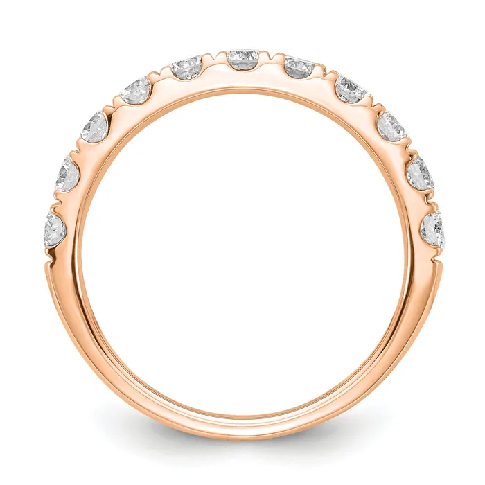 Rings Goldia 14k Rose Gold 1 Ct Lab Grown Diamond VSSI G Wedding Band Ring