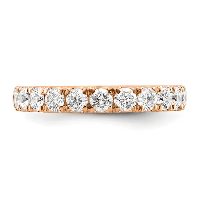 Rings Goldia 14k Rose Gold 1 Ct Lab Grown Diamond VSSI G Wedding Band Ring