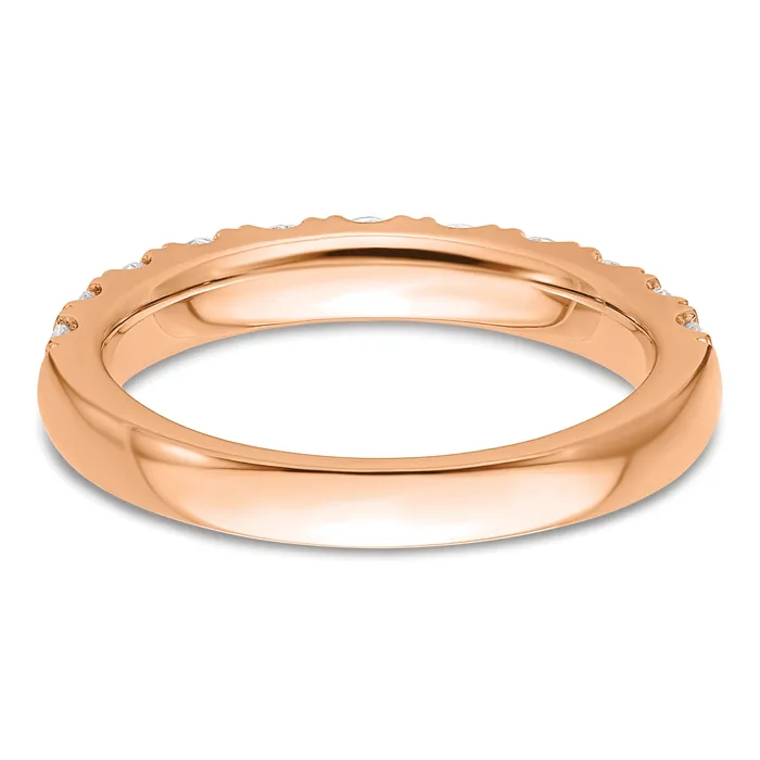 Rings Goldia 14k Rose Gold 1 Ct Lab Grown Diamond VSSI G Wedding Band Ring