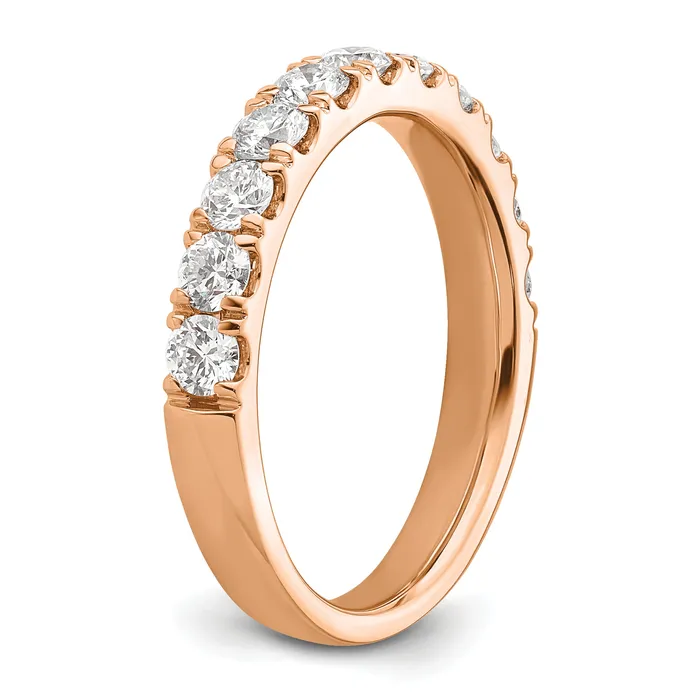 Rings Goldia 14k Rose Gold 1 Ct Lab Grown Diamond VSSI G Wedding Band Ring