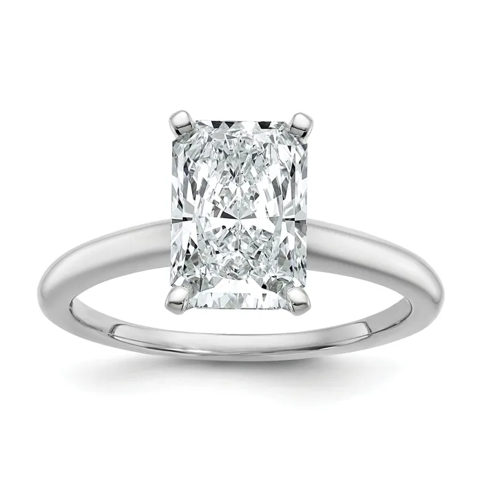 Rings Goldia 14k White Gold 2 12 Ct Lab Grown Diamond VSSI G Radiant Solitare Engagement Ring Rings Goldia 14k White Gold 2 12 Ct Lab Grown Diamond VSSI G Radiant Solitare Engagement Ring
