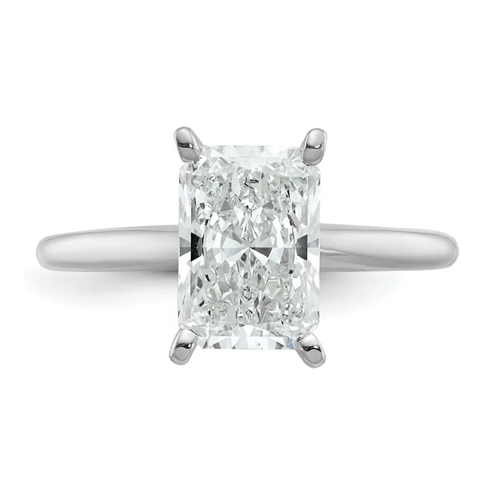 Rings Goldia 14k White Gold 2 12 Ct Lab Grown Diamond VSSI G Radiant Solitare Engagement Ring