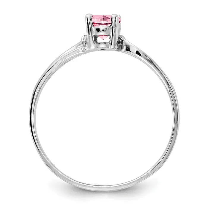 Rings Goldia 14k White Gold 6x4mm Oval Pink Tourmaline Ring