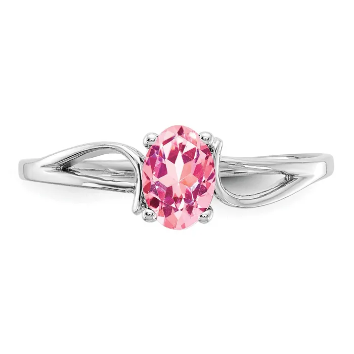 Rings Goldia 14k White Gold 6x4mm Oval Pink Tourmaline Ring