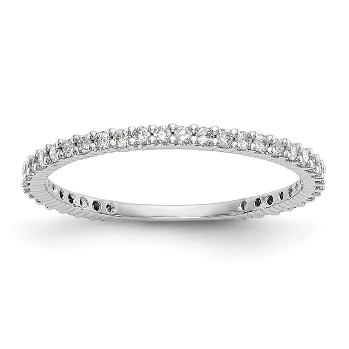 Rings Goldia 14K White Gold Lab Grown VSSI G Diamond Band Ring