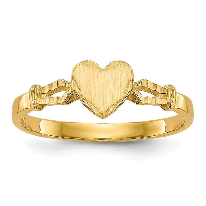 Rings Goldia 14K Yellow Gold Childrens Heart Ring