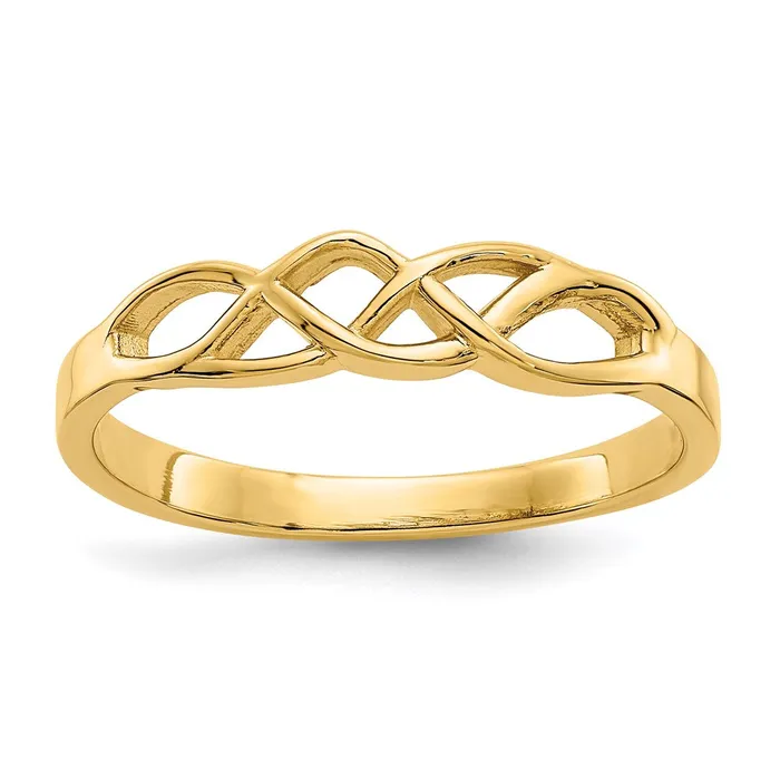 Rings Goldia 14K Yellow Gold Free Form Knot Ring