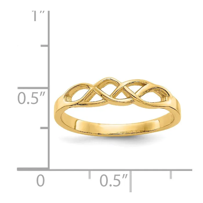 Rings Goldia 14K Yellow Gold Free Form Knot Ring
