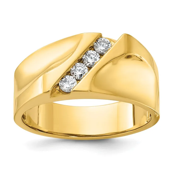 Rings Goldia 14k Yellow Gold Mens Diamond Ring Mounting