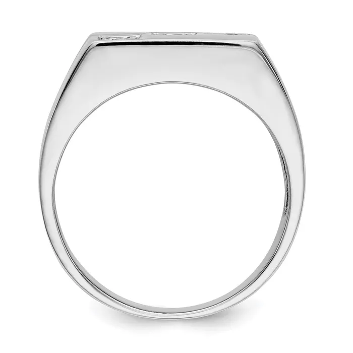 Rings Goldiacom 14k White Gold AA Real Diamond mens ring