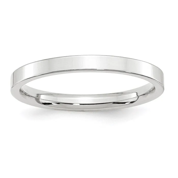 Rings Goldia Solid 10K White Gold 25mm Standard Flat Comfort Fit MensWomens Wedding Band Ring Size 5 Rings Goldia Solid 10K White Gold 25mm Standard Flat Comfort Fit MensWomens Wedding Band Ring Size 5