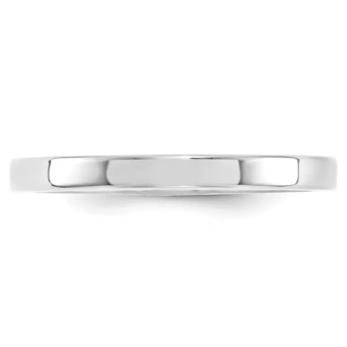 Rings Goldia Solid 10K White Gold 25mm Standard Flat Comfort Fit MensWomens Wedding Band Ring Size 5 Rings Goldia Solid 10K White Gold 25mm Standard Flat Comfort Fit MensWomens Wedding Band Ring Size 5