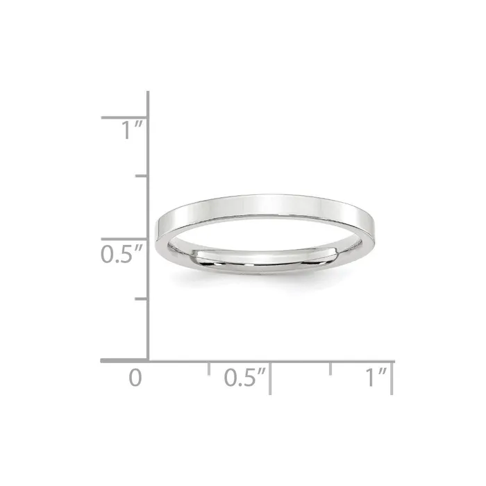 Rings Goldia Solid 10K White Gold 25mm Standard Flat Comfort Fit MensWomens Wedding Band Ring Size 5 Rings Goldia Solid 10K White Gold 25mm Standard Flat Comfort Fit MensWomens Wedding Band Ring Size 5