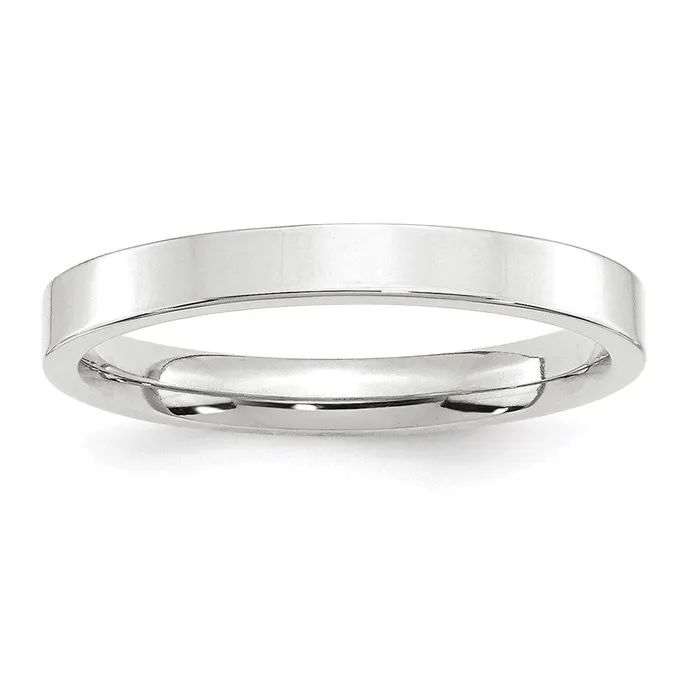 Rings Goldia Solid 10K White Gold 3mm Standard Flat Comfort Fit MensWomens Wedding Band Ring Size 5 Rings Goldia Solid 10K White Gold 3mm Standard Flat Comfort Fit MensWomens Wedding Band Ring Size 5