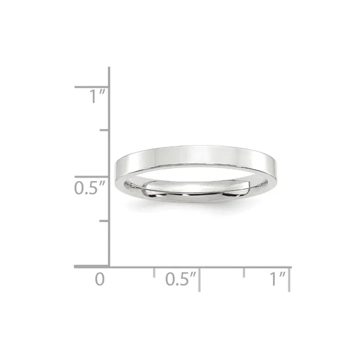 Rings Goldia Solid 10K White Gold 3mm Standard Flat Comfort Fit MensWomens Wedding Band Ring Size 5 Rings Goldia Solid 10K White Gold 3mm Standard Flat Comfort Fit MensWomens Wedding Band Ring Size 5
