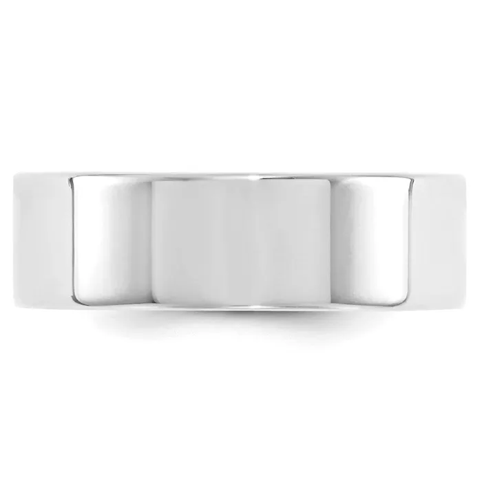 Rings Goldia Solid 10K White Gold 7mm Standard Flat Comfort Fit MensWomens Wedding Band Ring Size 4 Rings Goldia Solid 10K White Gold 7mm Standard Flat Comfort Fit MensWomens Wedding Band Ring Size 4