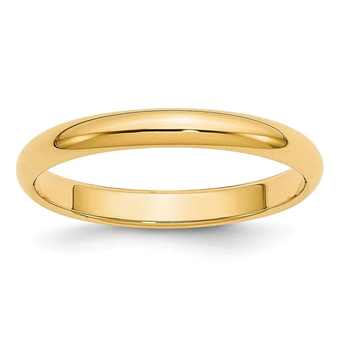 Rings Goldia Solid 10K Yellow Gold 3mm HalfRound Wedding MensWomens Wedding Band Ring Size 115 Rings Goldia Solid 10K Yellow Gold 3mm HalfRound Wedding MensWomens Wedding Band Ring Size 115
