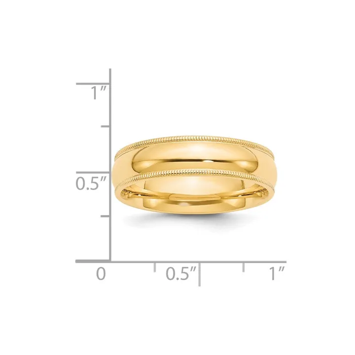 Rings Goldia Solid 14K Yellow Gold 6mm Milgrain Comfort Wedding MensWomens Wedding Band Ring Size 45 Rings Goldia Solid 14K Yellow Gold 6mm Milgrain Comfort Wedding MensWomens Wedding Band Ring Size 45