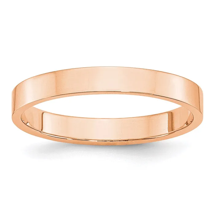 Rings Goldia Solid 14K Yellow Gold Rose Gold 3mm Light Weight Flat MensWomens Wedding Band Ring Size 4 Rings Goldia Solid 14K Yellow Gold Rose Gold 3mm Light Weight Flat MensWomens Wedding Band Ring Size 4