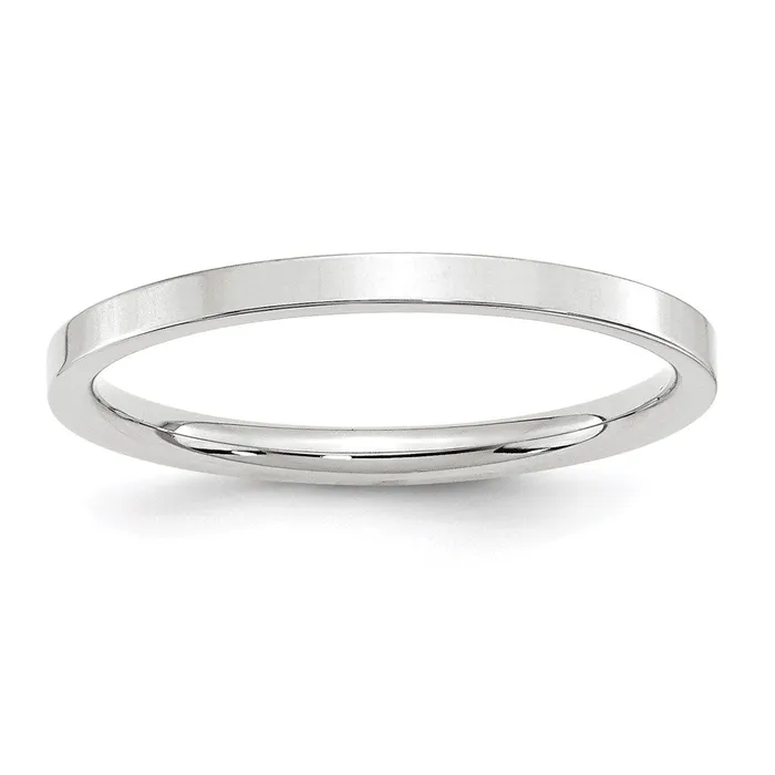 Rings Goldia Solid 18K White Gold 2mm Standard Flat Comfort Fit MensWomens Wedding Band Ring Size 55 Rings Goldia Solid 18K White Gold 2mm Standard Flat Comfort Fit MensWomens Wedding Band Ring Size 55