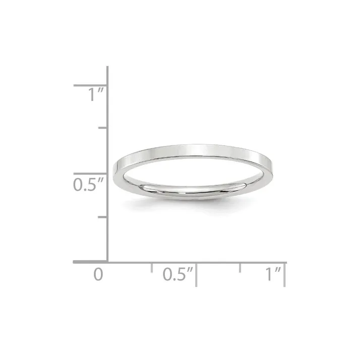 Rings Goldia Solid 18K White Gold 2mm Standard Flat Comfort Fit MensWomens Wedding Band Ring Size 55 Rings Goldia Solid 18K White Gold 2mm Standard Flat Comfort Fit MensWomens Wedding Band Ring Size 55
