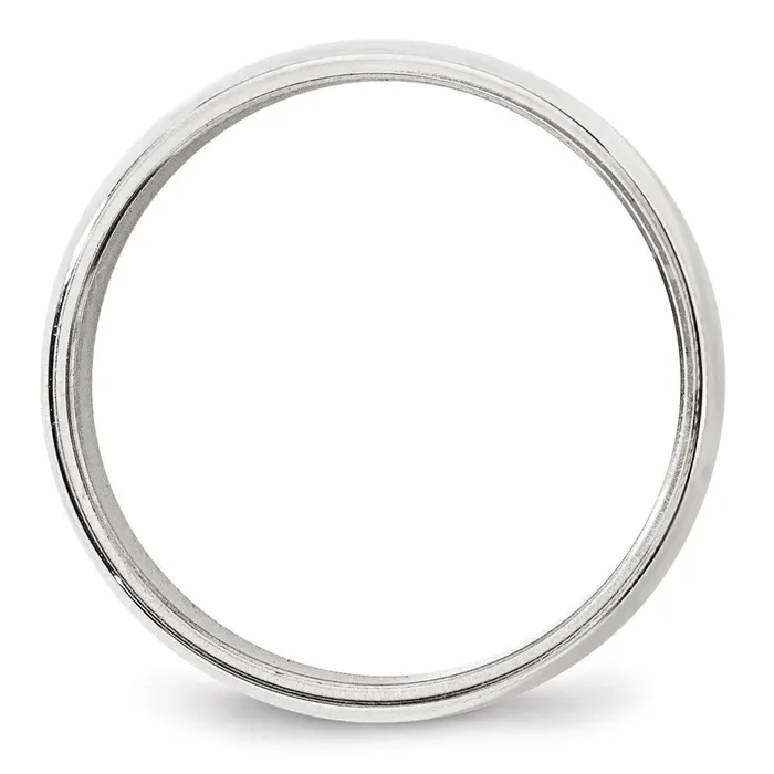 Rings Goldia Solid 18K White Gold 8mm Milgrain Half Round MensWomens Wedding Band Ring Size 135 Rings Goldia Solid 18K White Gold 8mm Milgrain Half Round MensWomens Wedding Band Ring Size 135