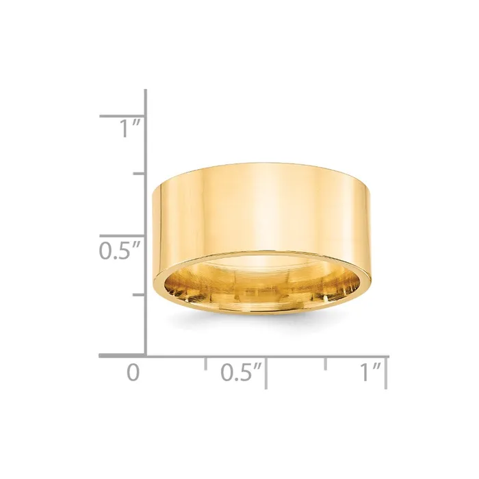 Rings Goldia Solid 18K Yellow Gold 10mm Standard Flat Comfort Fit MensWomens Wedding Band Ring Size 95 Rings Goldia Solid 18K Yellow Gold 10mm Standard Flat Comfort Fit MensWomens Wedding Band Ring Size 95