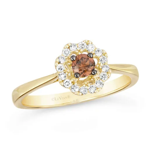 Rings JMS always Original Le Vian Chocolate Diamond Ring set in 14K Honey Gold Rings JMS always Original Le Vian Chocolate Diamond Ring set in 14K Honey Gold