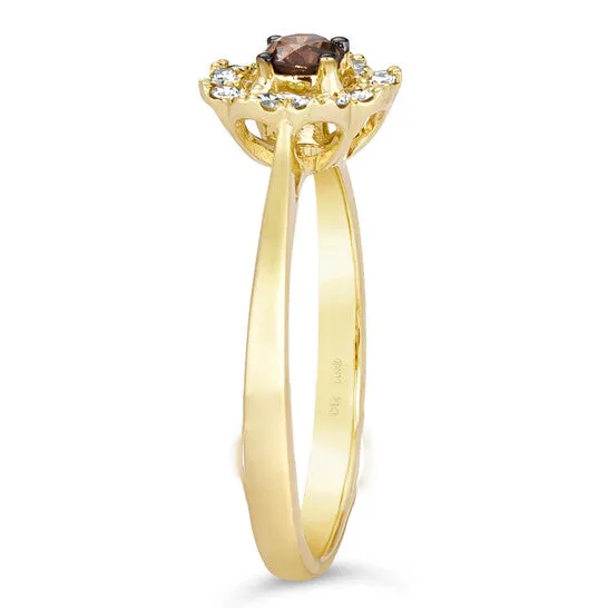 Rings JMS always Original Le Vian Chocolate Diamond Ring set in 14K Honey Gold Rings JMS always Original Le Vian Chocolate Diamond Ring set in 14K Honey Gold