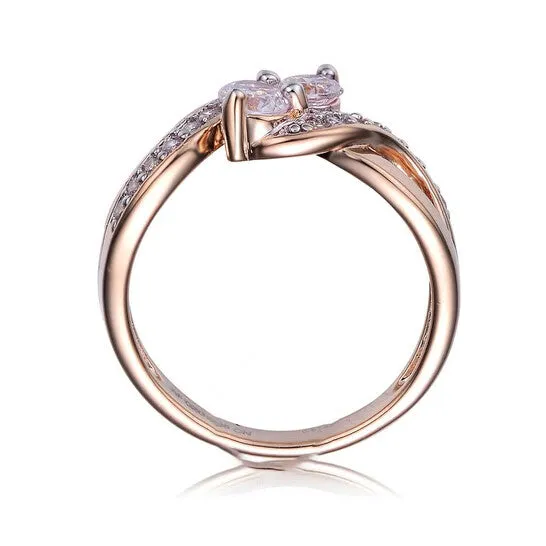 Rings JMS always Original Megan Walford Rose Over Sterling Silver Cubic Zirconia Rings JMS always Original Megan Walford Rose Over Sterling Silver Cubic Zirconia