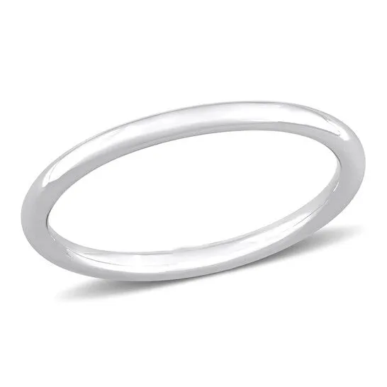 Rings Original Amour Wedding Band in 14K White Gold JMS always