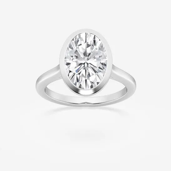 Rings Original Brilliant Diamond 2 cttw OvalCut Lab Grown Diamond Bezel Set Solitaire Engagement Ring in Platinum FGVSSI JMS always Rings Original Brilliant Diamond 2 cttw OvalCut Lab Grown Diamond Bezel Set Solitaire Engagement Ring in Platinum FGVSSI JMS always