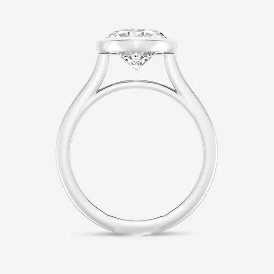 Rings Original Brilliant Diamond 2 cttw OvalCut Lab Grown Diamond Bezel Set Solitaire Engagement Ring in Platinum FGVSSI JMS always Rings Original Brilliant Diamond 2 cttw OvalCut Lab Grown Diamond Bezel Set Solitaire Engagement Ring in Platinum FGVSSI JMS always