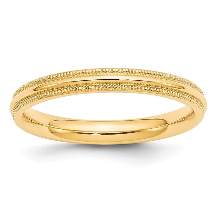 Rings Solid 10K Yellow Gold 3mm Milgrain Comfort Fit MensWomens Wedding Band Ring Size 45 Goldia Rings Solid 10K Yellow Gold 3mm Milgrain Comfort Fit MensWomens Wedding Band Ring Size 45 Goldia