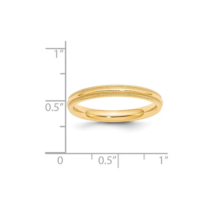 Rings Solid 10K Yellow Gold 3mm Milgrain Comfort Fit MensWomens Wedding Band Ring Size 45 Goldia Rings Solid 10K Yellow Gold 3mm Milgrain Comfort Fit MensWomens Wedding Band Ring Size 45 Goldia
