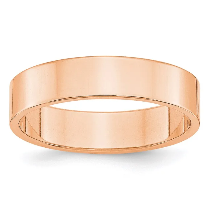 Rings Solid 10K Yellow Gold Rose Gold 5mm Light Weight Flat MensWomens Wedding Band Ring Size 4 Goldia Rings Solid 10K Yellow Gold Rose Gold 5mm Light Weight Flat MensWomens Wedding Band Ring Size 4 Goldia