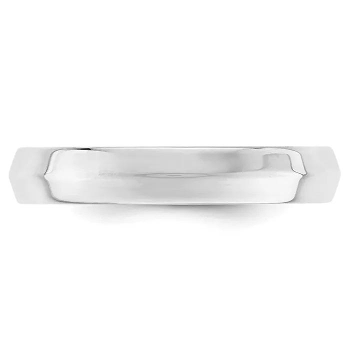 Rings Solid 14K White Gold 4mm Knife Edge Comfort Fit MensWomens Wedding Band Ring Size 6 Goldia Rings Solid 14K White Gold 4mm Knife Edge Comfort Fit MensWomens Wedding Band Ring Size 6 Goldia