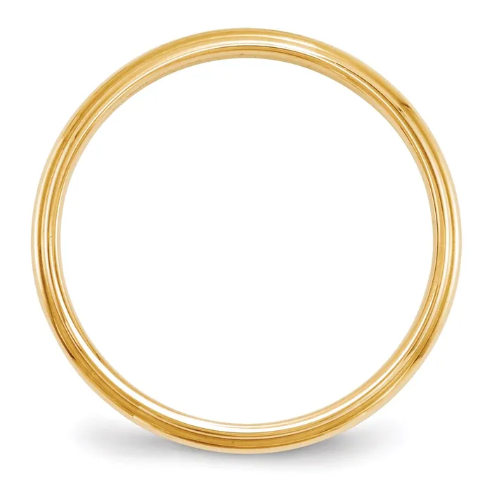 Rings Solid 18K Yellow Gold 25mm Half Round with Edge MensWomens Wedding Band Ring Size 9 Goldia Rings Solid 18K Yellow Gold 25mm Half Round with Edge MensWomens Wedding Band Ring Size 9 Goldia