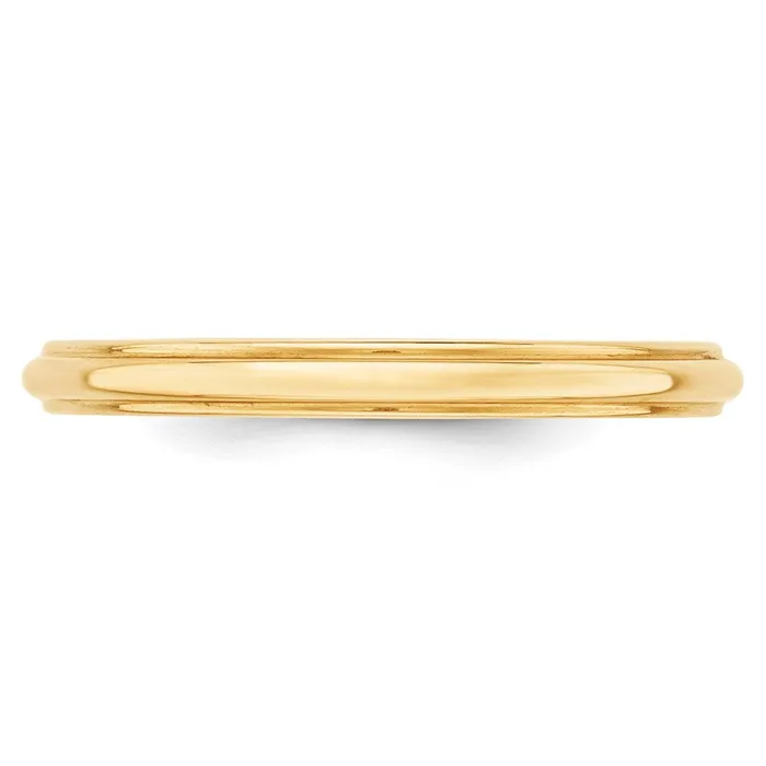 Rings Solid 18K Yellow Gold 25mm Half Round with Edge MensWomens Wedding Band Ring Size 9 Goldia Rings Solid 18K Yellow Gold 25mm Half Round with Edge MensWomens Wedding Band Ring Size 9 Goldia