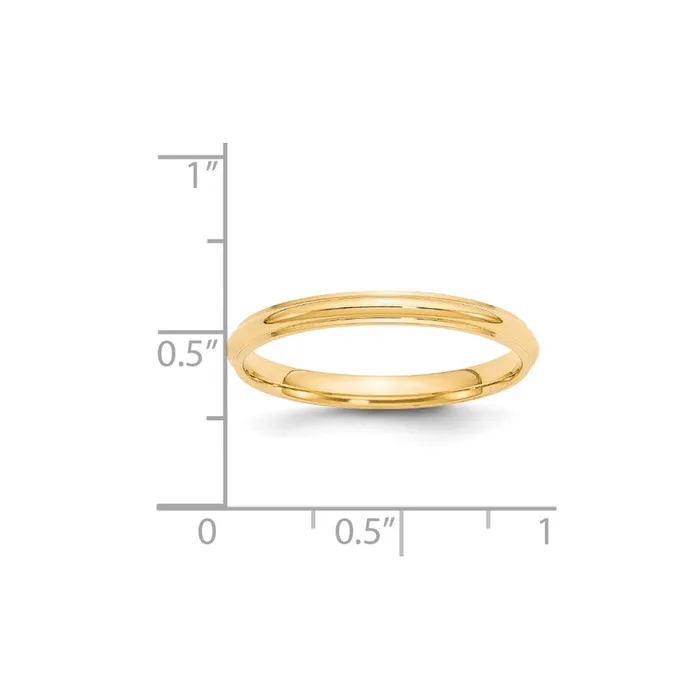 Rings Solid 18K Yellow Gold 25mm Half Round with Edge MensWomens Wedding Band Ring Size 9 Goldia Rings Solid 18K Yellow Gold 25mm Half Round with Edge MensWomens Wedding Band Ring Size 9 Goldia