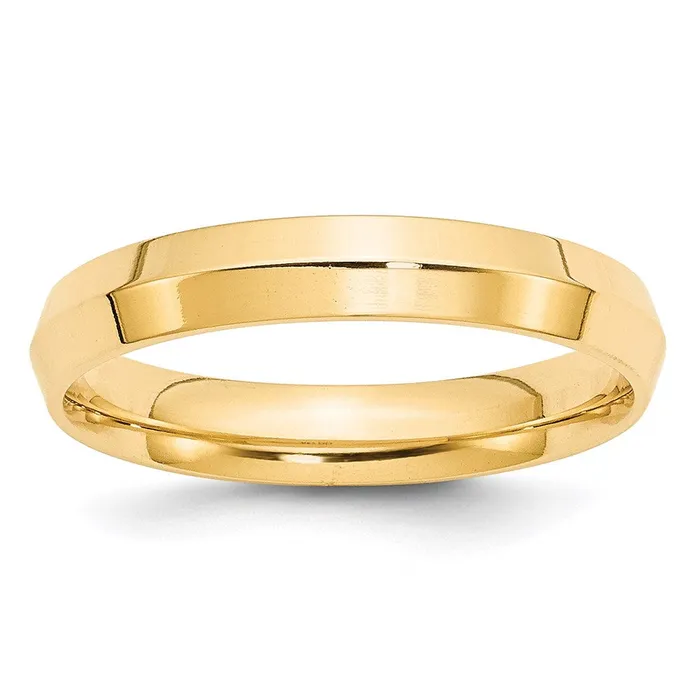 Rings Solid 18K Yellow Gold 4mm Knife Edge Comfort Fit MensWomens Wedding Band Ring Size 85 Goldia Rings Solid 18K Yellow Gold 4mm Knife Edge Comfort Fit MensWomens Wedding Band Ring Size 85 Goldia