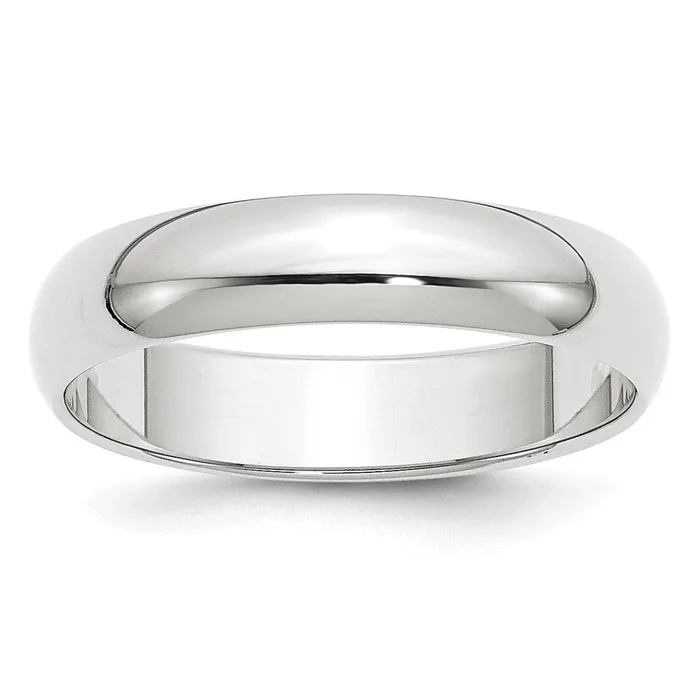 Rings Solid 18K Yellow Gold White Gold 5mm HalfRound MensWomens Wedding Band Ring Size 65 Goldia Rings Solid 18K Yellow Gold White Gold 5mm HalfRound MensWomens Wedding Band Ring Size 65 Goldia