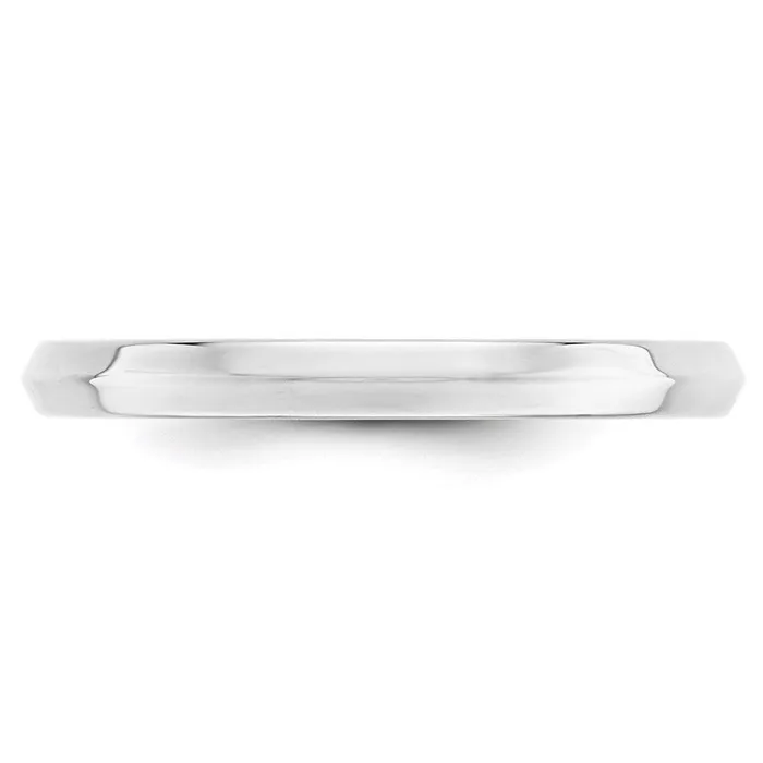Solid 10K White Gold 25mm Knife Edge Comfort Fit MensWomens Wedding Band Ring Size 105 Goldia Rings Solid 10K White Gold 25mm Knife Edge Comfort Fit MensWomens Wedding Band Ring Size 105 Goldia Rings