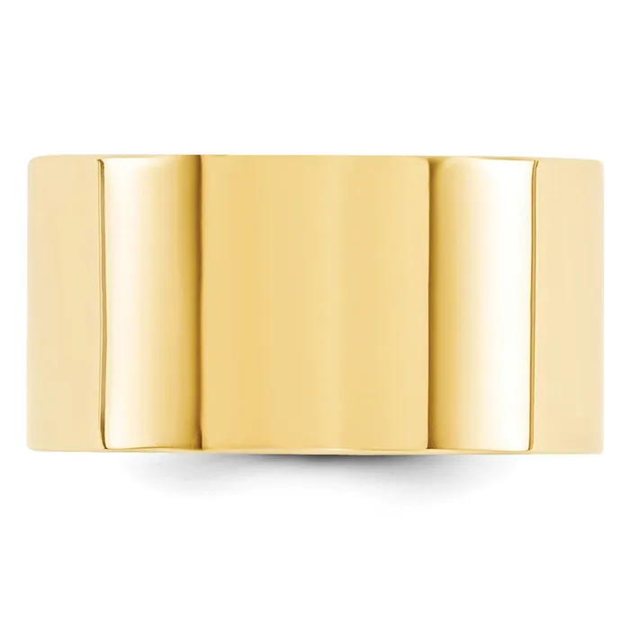 Solid 10K Yellow Gold 12mm Standard Flat Comfort Fit MensWomens Wedding Band Ring Size 5 Goldia Rings Solid 10K Yellow Gold 12mm Standard Flat Comfort Fit MensWomens Wedding Band Ring Size 5 Goldia Rings